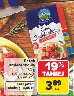 Carrefour Łowicz Serek śmietankowy oferta