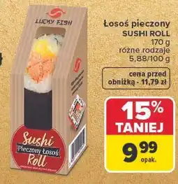 Carrefour Lucky Fish Łosoś pieczony SUSHI ROLL oferta