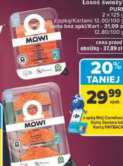 Carrefour Łosoś świeży Pure Mowi oferta