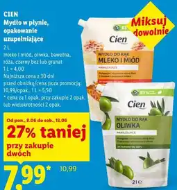 Lidl Cien Mydło w płynie, opakowanie uzupełniające oferta