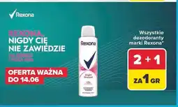 Carrefour Wszystkie dezodoranty marki Rexona oferta