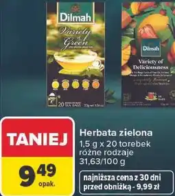 Carrefour Herbata zielona Dilmah oferta