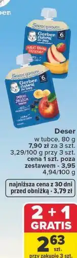 Carrefour Gerber Deser w tubce oferta