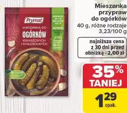 Carrefour Prymat Mieszanka przypraw do ogórków oferta