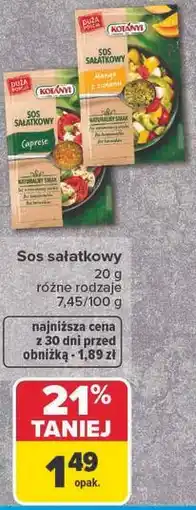 Carrefour Kotányi Sos sałatkowy oferta