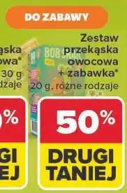 Carrefour Zestaw przekąska owocowa + zabawka Bob Snail oferta