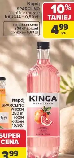 Carrefour Napój Kinga Sparclino oferta