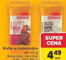 Carrefour Sonko Wafle w czekoladzie oferta