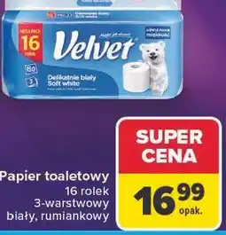 Carrefour Papier toaletowy Velvet oferta