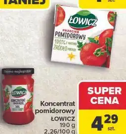Carrefour Przecier pomidorowy i Koncentrat pomidorowy Łowicz oferta