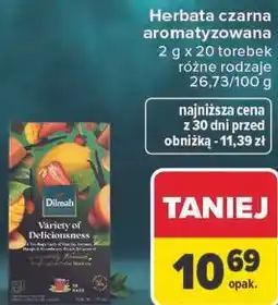 Carrefour Herbata czarna aromatyzowana Dilmah oferta