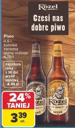 Carrefour Piwo Kozel oferta