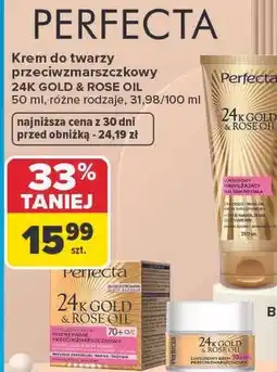Carrefour Krem do twarzy przeciwzmarszczkowy 24K GOLD & ROSE OIL Perfecta oferta