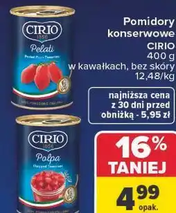 Carrefour Cirio Pomidory konserwowe oferta