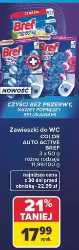 Carrefour Zawieszki do WC COLOR AUTO ACTIVE BREF oferta