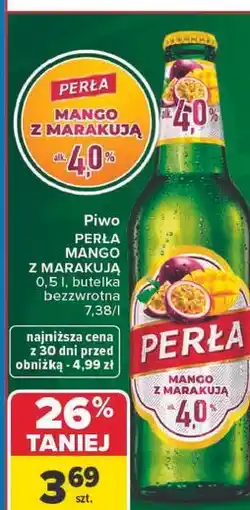 Carrefour Piwo Perła Mango z Marakują oferta