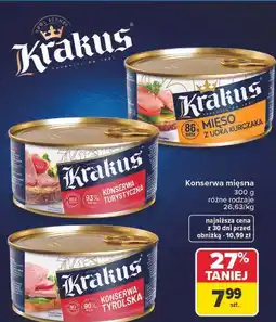 Carrefour Krakus Konserwa mięsna oferta