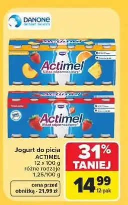 Carrefour Market Jogurt do picia ACTIMEL oferta