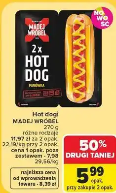 Carrefour Market Hot dogi Madej Wróbel oferta