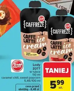 Carrefour Market Lody ZOTT w tubce oferta