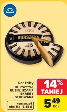 Carrefour Market Ser żółty Bursztyn, Rubin, Szafir Skarby Serowara oferta