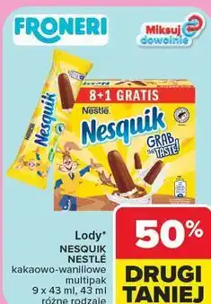 Carrefour Market Lody Nesquik Nestlé oferta