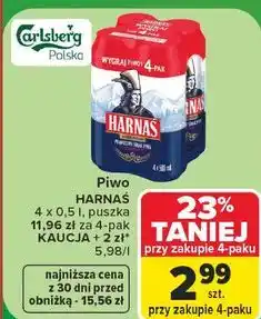 Carrefour Market Piwo Harnaś oferta