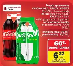 Carrefour Market Napój gazowany COCA-COLA, FANTA, SPRITE oferta