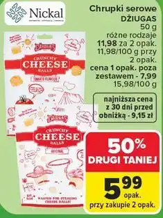 Carrefour Market Nickal Chrupki serowe Dziugas oferta