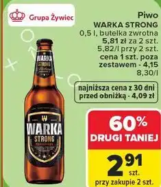 Carrefour Market Piwo Warka Strong oferta