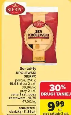 Carrefour Market Ser żółty Królewski Sierpc oferta