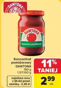 Carrefour Market Koncentrat pomidorowy DAWTONA oferta