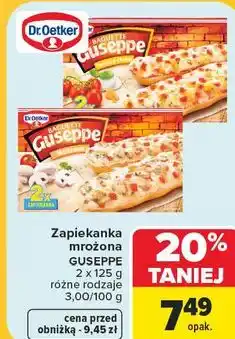 Carrefour Market Zapiekanka mrożona GUSEPPE oferta