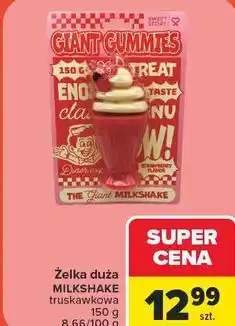 Carrefour Market Żelka duża MILKSHAKE truskawkowa oferta