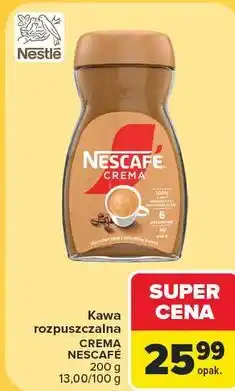 Carrefour Market Kawa rozpuszczalna CREMA NESCAFÉ oferta