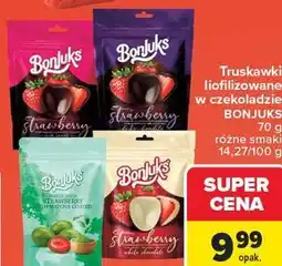 Carrefour Market Truskawki liofilizowane w czekoladzie BONJUKS oferta
