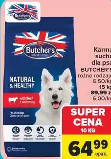Carrefour Market Karma sucha dla psa Butcher's Natural & Healthy oferta