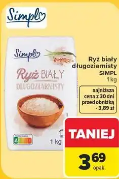 Carrefour Market Ryż biały długoziarnisty Simpl oferta
