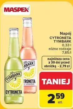 Carrefour Market Napój Cytroneta Tymbark oferta