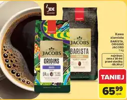 Carrefour Market Kawa ziarnista BARISTA, ORIGINS JACOBS oferta