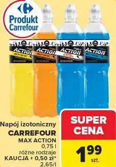 Carrefour Market Napój izotoniczny CARREFOUR MAX ACTION oferta