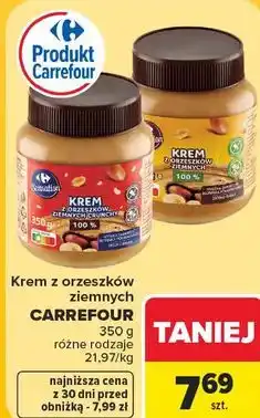 Carrefour Market Krem z orzeszków ziemnych CARREFOUR oferta