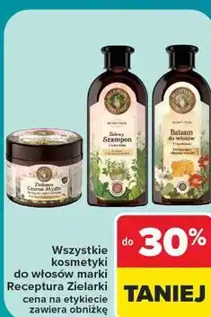 Carrefour Market Wszystkie kosmetyki do włosów marki Receptura Zielarki oferta
