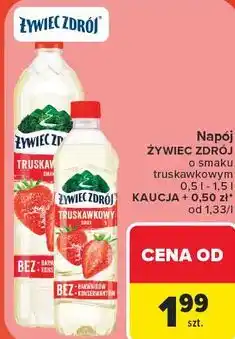 Carrefour Market Napój ŻYWIEC ZDRÓJ o smaku truskawkowym oferta