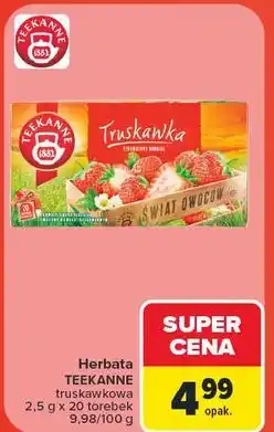 Carrefour Market Herbata TEEKANNE truskawkowa oferta