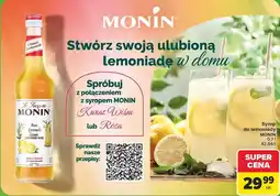 Carrefour Market Syrop do lemoniady Monin oferta