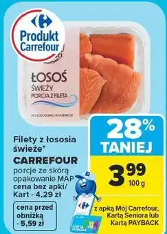 Carrefour Market Filety z łososia świeże CARREFOUR oferta