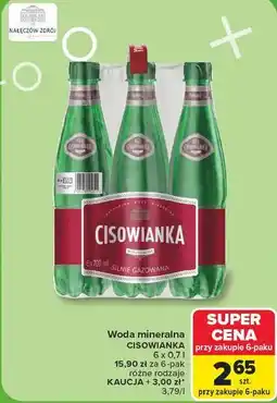 Carrefour Market Woda mineralna Cisowianka oferta