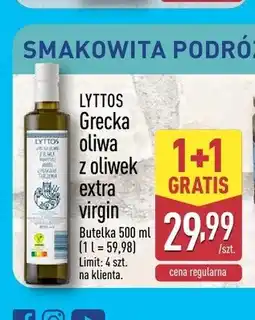 ALDI Grecka oliwa z oliwek extra virgin Lyttos oferta