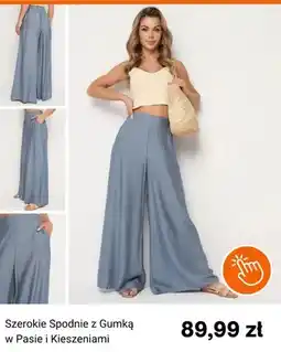 Born2be Spodnie szerokie z gumką w pasie i kieszeniami Born2be oferta